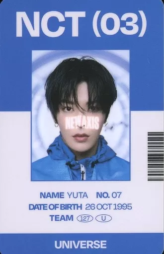 Collection Card (Male) / [NCT UNIVERSE MD] ID CARD + PHOTO CARD