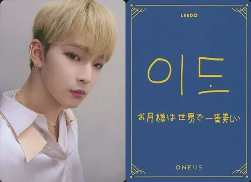 洋服通販 - 新作アイテムを Print With Backside / (id) ONEUS/LEEDO Signature Message and タレントカード