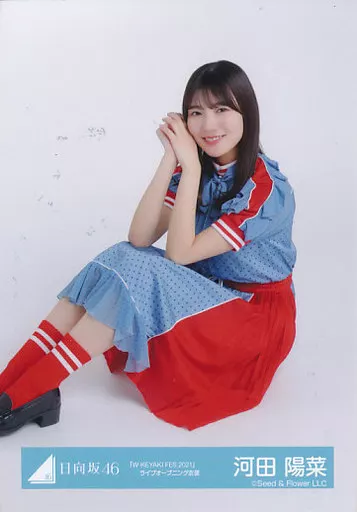生写真(乃木坂46)/アイドル/日向坂46 河田陽菜/座り/日向坂46