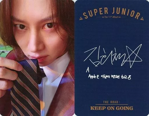 SUPER JUNIOR / Heechul (HEECHUL) / Back side blue / printed with