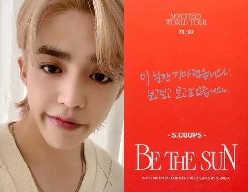 SEVENTEEN エスクプス BE THE SUN うちわ イメージピケット SEVENTEEN