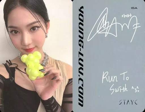 whiteday　トレカ　stayc　isa　ホワイトデー　フォトカード特典　b STAYC / Isa (ISA) / Back With Print Signature and Message