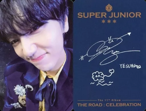 SUPER JUNIOR / Yeson (YESUNG) / Back side blue / printed
