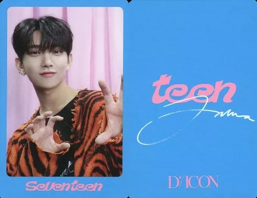 超爆安 SEVENTEEN/JOSHUA with print side Back / frame Blue / アイドル