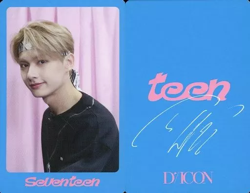 SEVENTEEN/JUN / Blue Frame / Back Print with signature / 