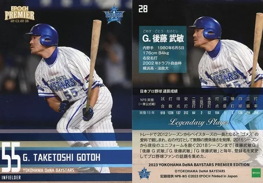 横浜DeNAベイスターズ 後藤武敏 ユニフォーム とてつもなく