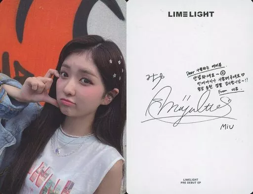 LIMELIGHT PRE DEBUT EP サイン入り フォトカード付き LIMELIGHT PRE DEBUT EP サイン入り フォトカード付き