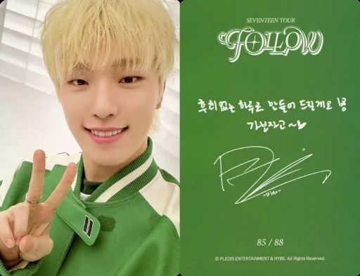 85/88 : SEVENTEEN / Dino (Dino) / Reverse side printing with