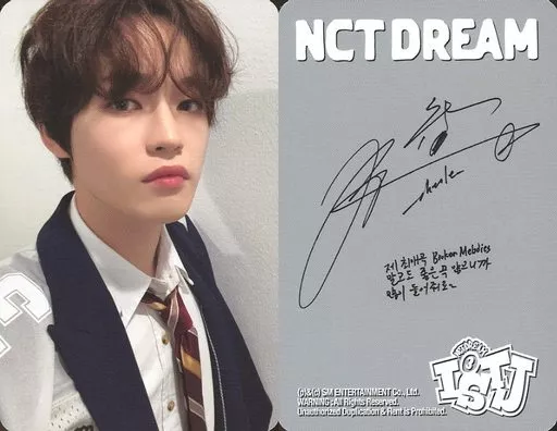 NCT DREAM チョンロ サイン アルバム NCT DREAM / Chonro (Chenle) / Back side grey / With Print