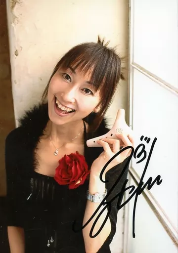 （当時物）Handmade　MAY　主演声優AUTOGRAPHセット Official photo (female) / voice actor ☆ miki Nagasawa / with