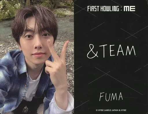 & TEAM/FUMA / black on back with printed message / & TEAM POP-UP
