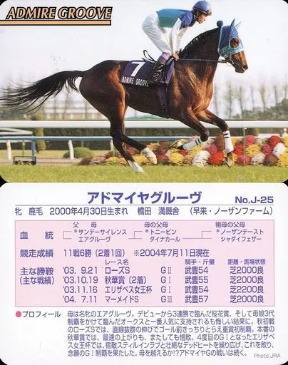 Sports / Regular Card / Maneki Horse Card J-number 2nd JRA Horse