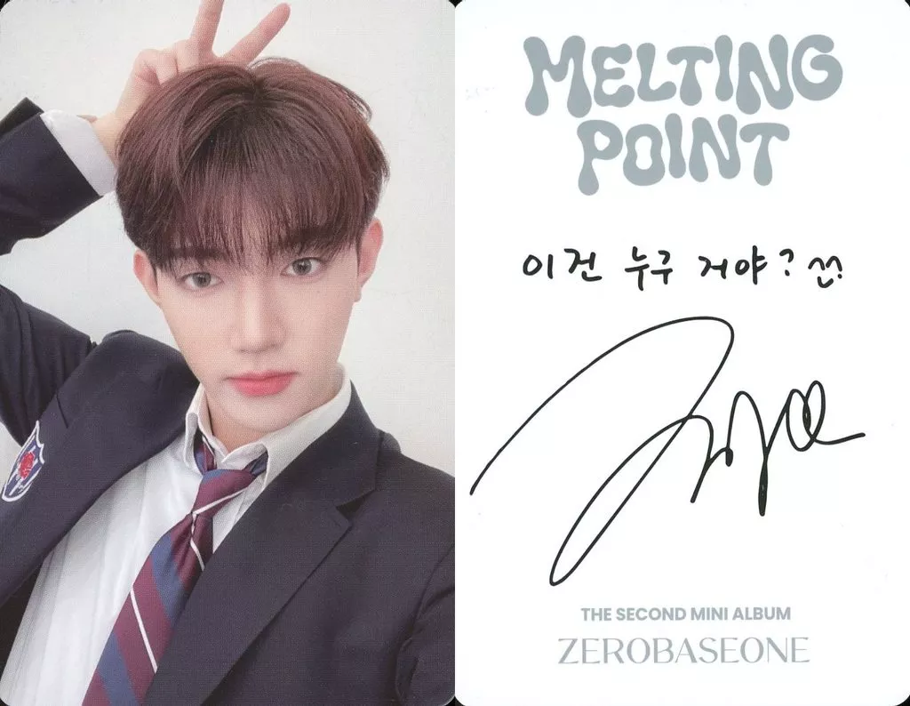ZEROBASEONE / Zhang Hao / Back With Print Signature and