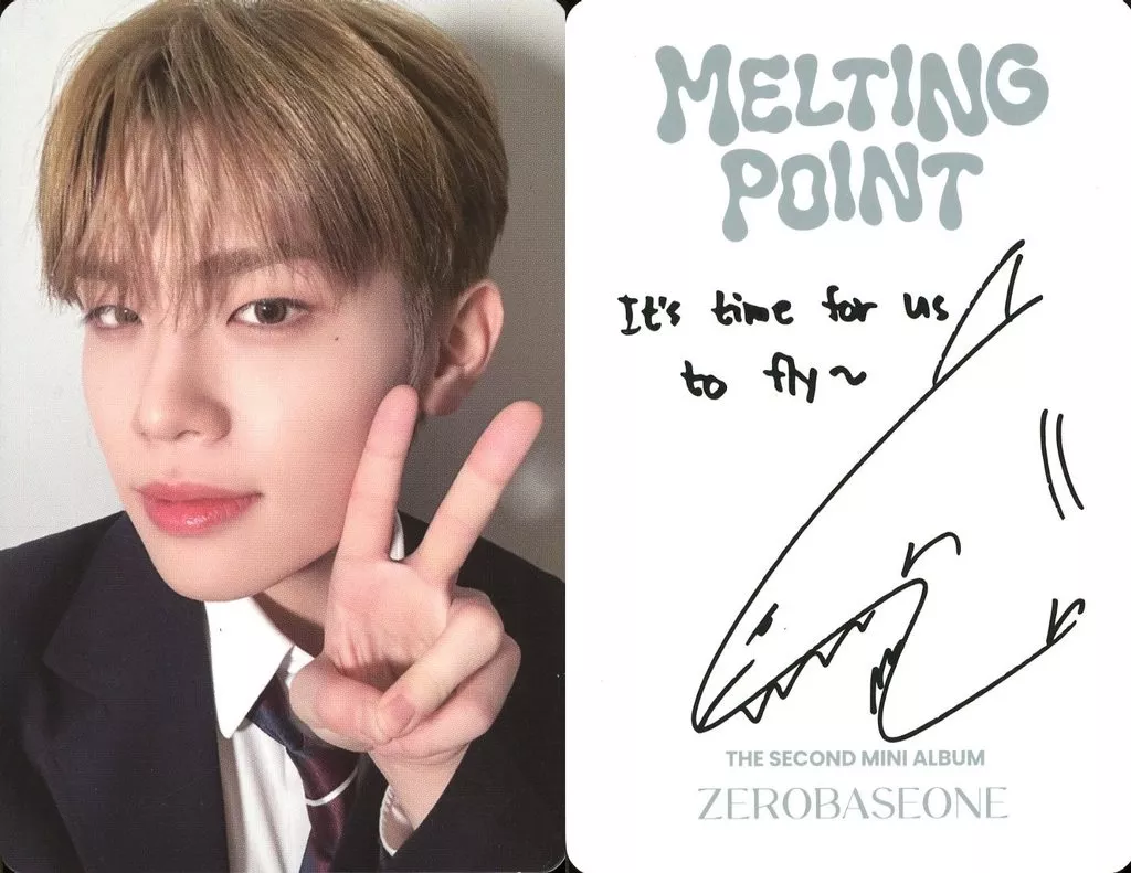 ZEROBASEONE / Kim Tae Rae / Back With Print Signature and