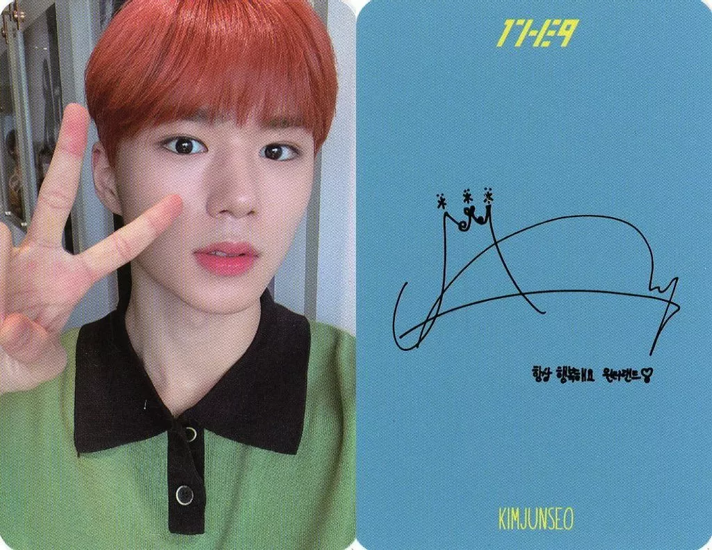 WEi 1the9 ジュンソ トレカ サノク サイン入り WEi 1the9 ジュンソ