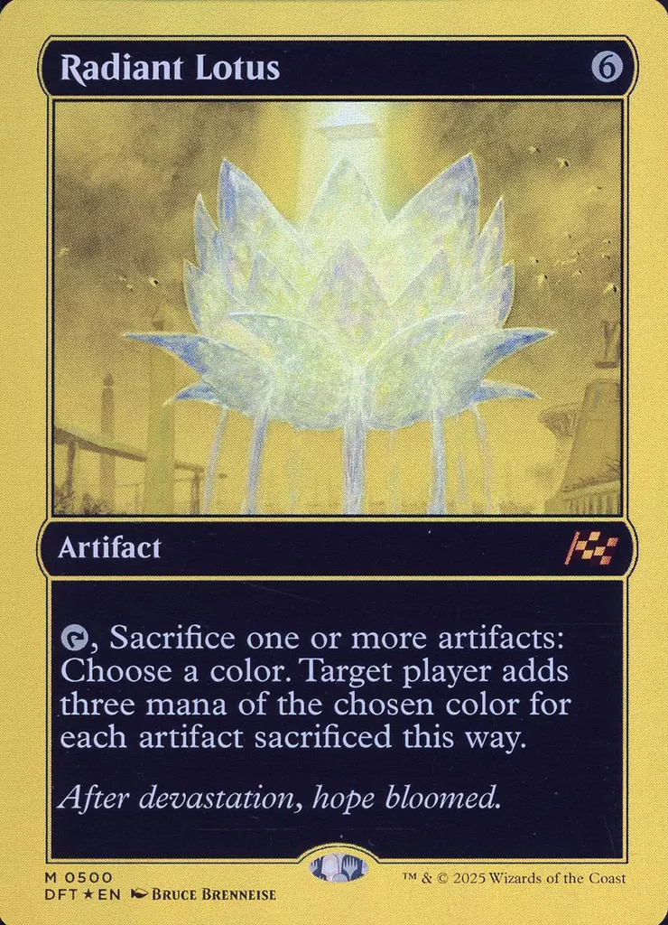 ファーストプレイス・Foil 光輝の睡蓮/Radiant Lotus 英語版 FOIL] 光輝の睡蓮/Radiant Lotus (ファーストプレイス・フォイル