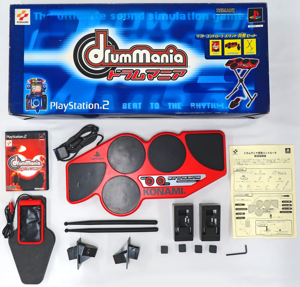 PS2 ソフト ドラムマニア 専用 コントローラー セット KONAMI ゲーム 