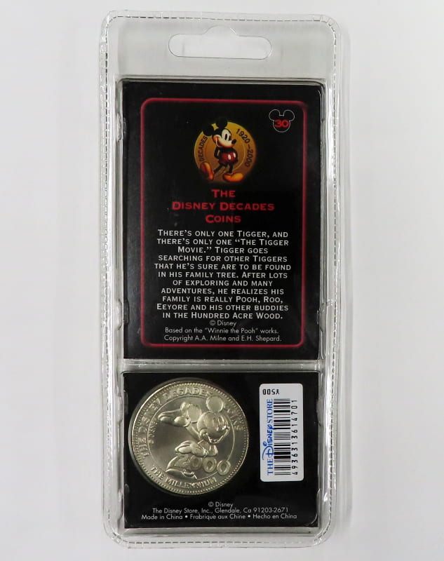 THE Tigger MOVIE (2000) Disney Decade Coin 