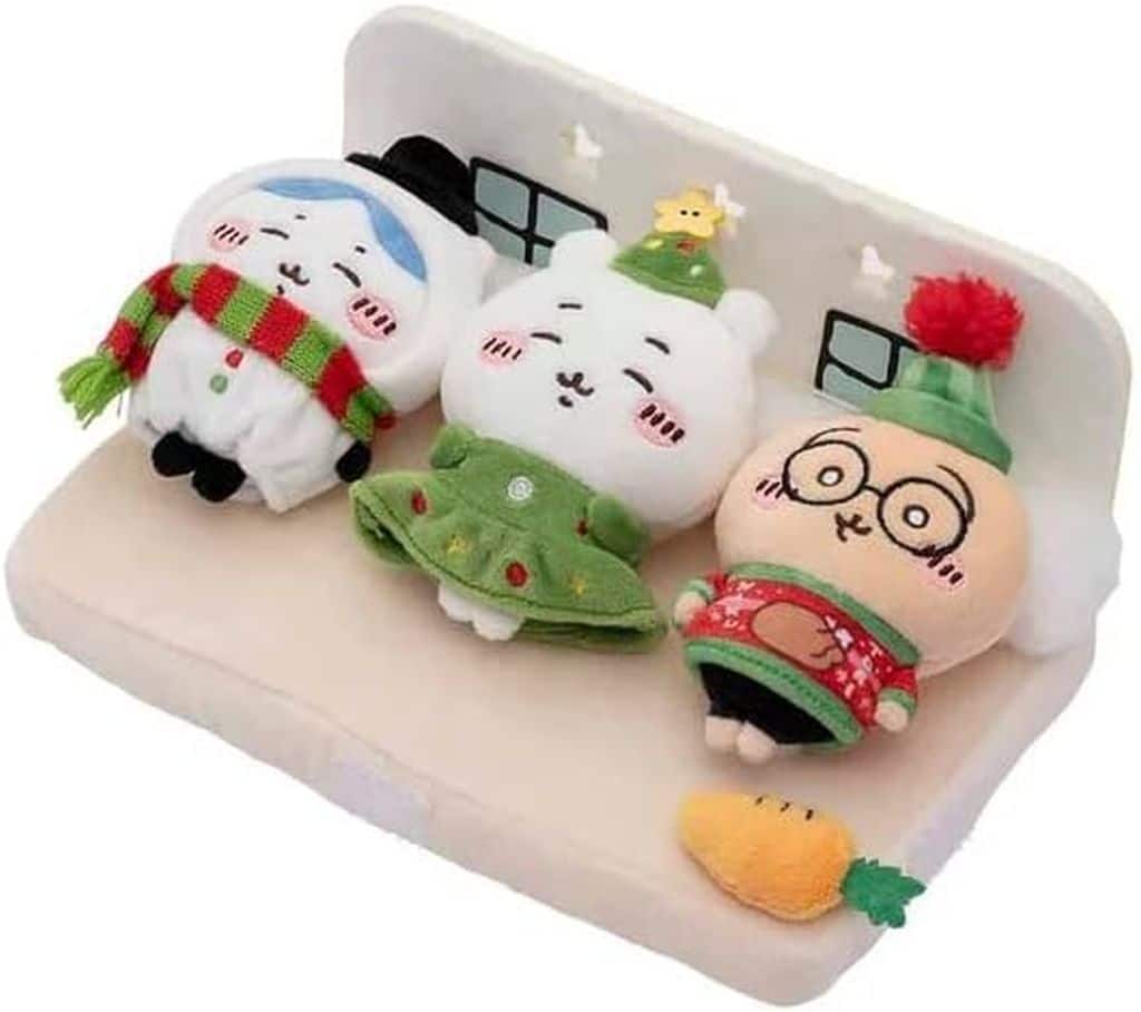 ちいかわ ハチワレ おやすみベッドと繋がるマスコットセット