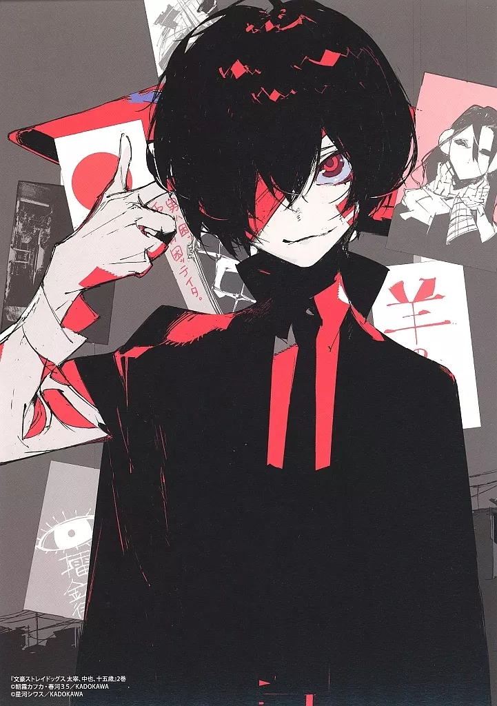 原画イラストボード 文豪ストレイドッグス 太宰、中也、十五歳(2