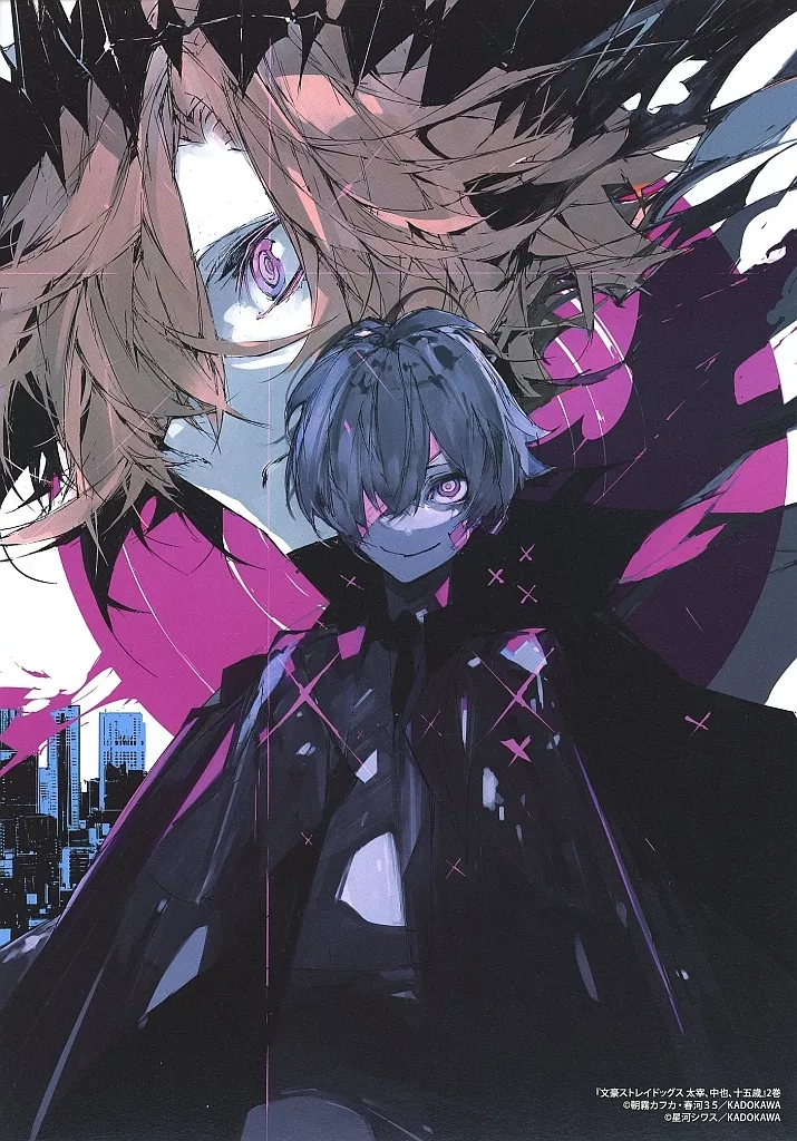 原画イラストボード 文豪ストレイドッグス 太宰、中也、十五歳(2