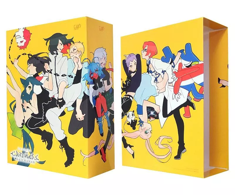アニメBlu-ray　Disc　不備有)GATCHAMAN CROWDS insight 初回版 BOX付き全4巻セット(状態：キャラクターキーホルダー・特典CD・特典用外箱欠品、全巻収納BOXに潰れ・凹み有り) アニメBlu-ray Disc 不備有)GATCHAMAN CROWDS insight 初回版