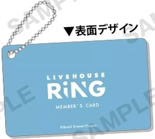 BanG Dream バンドリ RiNG 会員証風 トレーディングアクリルキー