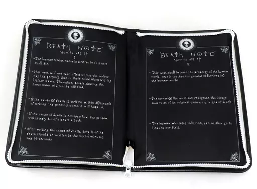 DEATH NOTE ノート型クラッチバッグ Death Note Notebook Type Clutch Bag 