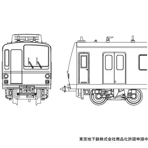 Railway model 1/150 Tokyo Metro 6000 series 6130 formation
