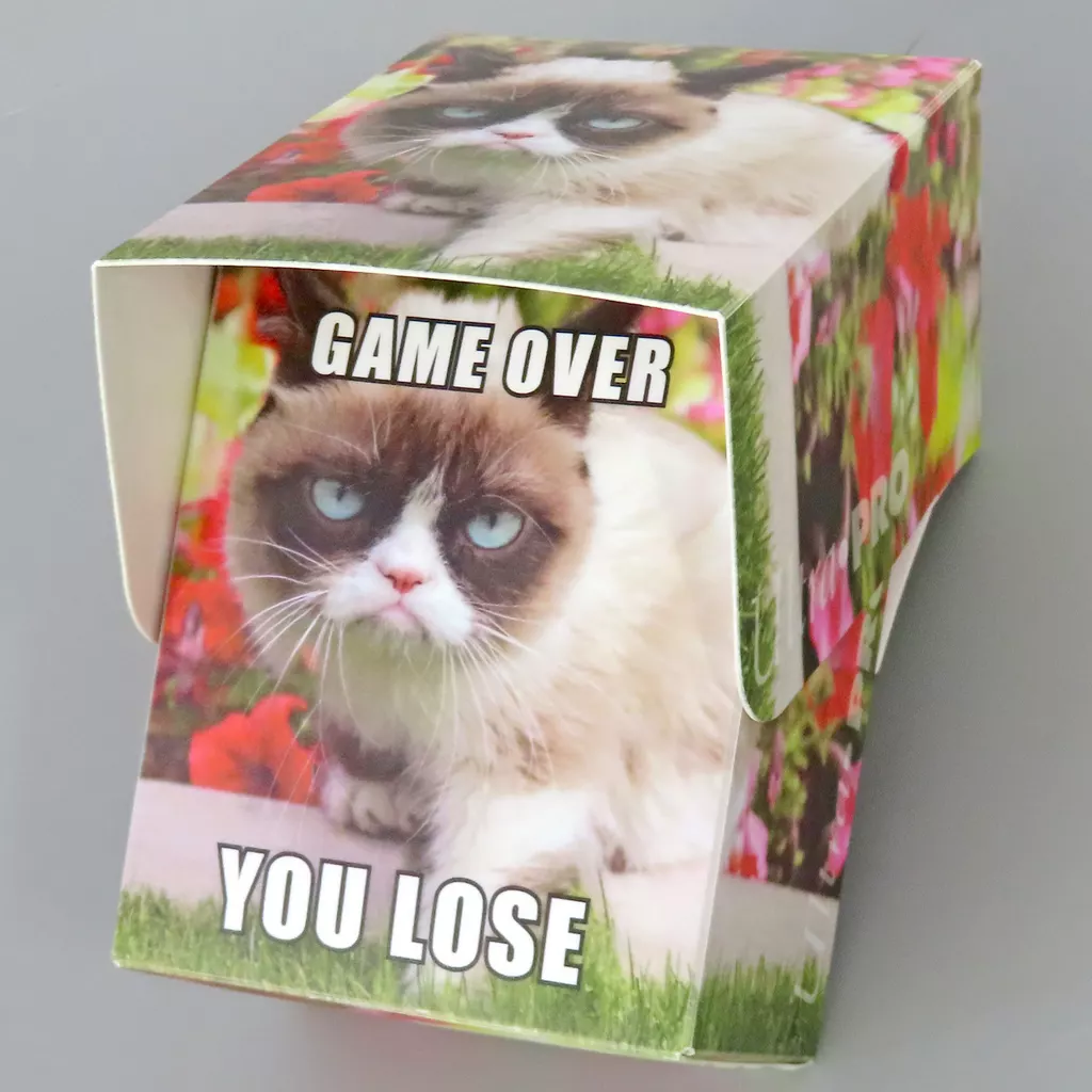 Supply FULL-VIEW DECK BOX Grumpy CAT FLOWERS Deck Box (with Partition ...