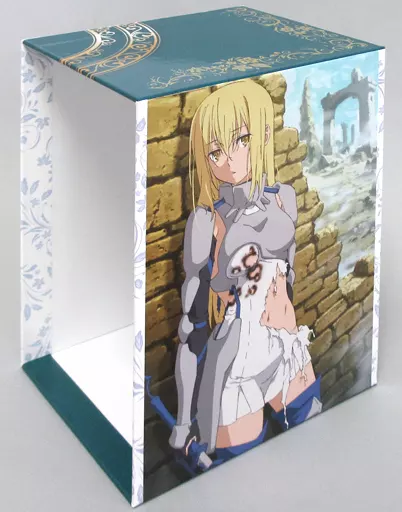 特典系収納BOX(キャラクター)　ヘスティア＆アイズ・ヴァレンシュタイン アニメイラスト描き下ろし収納BOX 「Blu-ray/DVD ダンジョンに出会いを求めるのは間違っているだろうか」 とらのあな全巻購入特典 特典系収納BOX(キャラクター) ヘスティア＆アイズ・ヴァレン