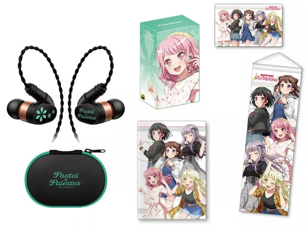ヘッドフォン(キャラクター)　Pastel Palettes インナーイヤーヘッドホン SE-CH9T コラボ限定モデル 「BanG Dream! ガールズバンドパーティ!」 Pastel Palettes inner-ear headphones SE-CH9T collaboration