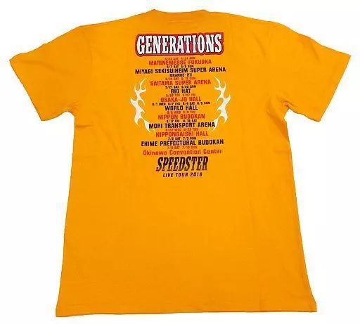Tシャツ(男性アイドル) GENERATIONS ツアーTシャツ オレンジ S