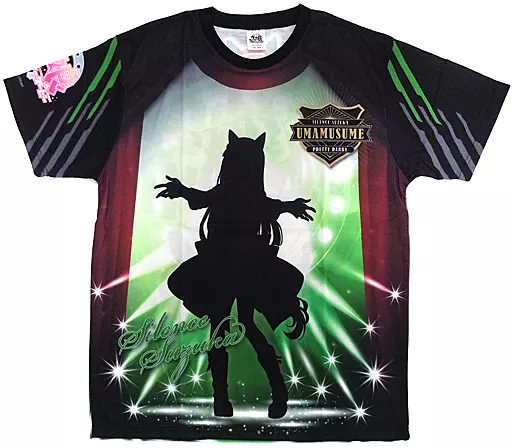 衣類 サイレンススズカ フルカラーTシャツ ブラック Lサイズ