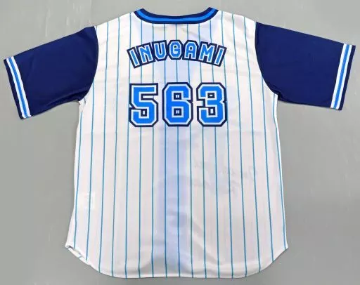 衣類 戌神ころね ユニフォーム風シャツ ホワイト×ブルー