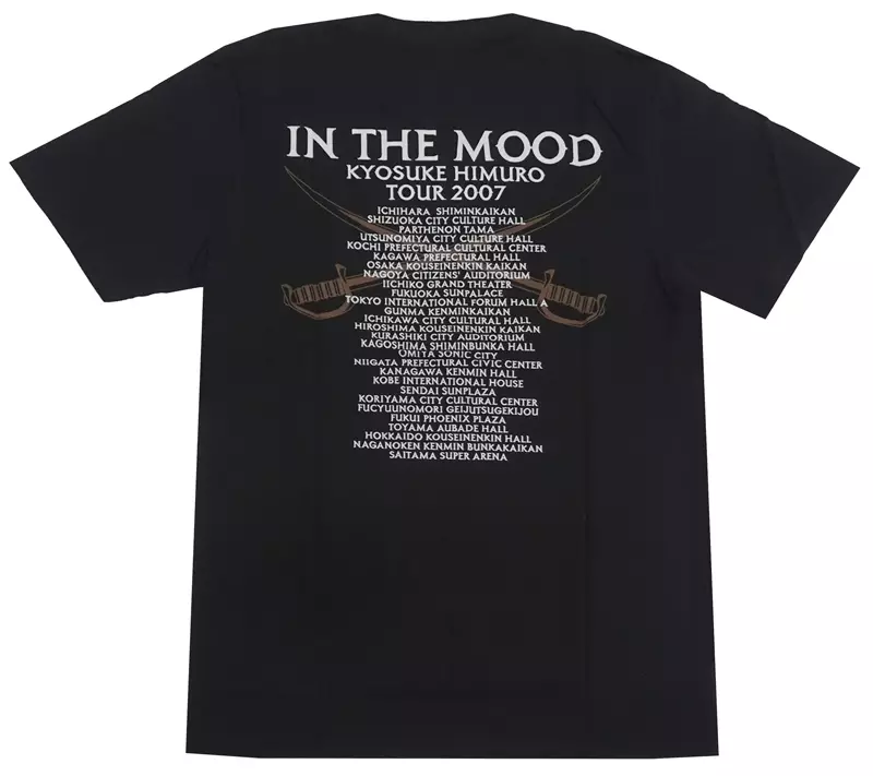 衣類 氷室京介 Tシャツ ブラック Lサイズ 「KYOSUKE HIMURO TOUR
