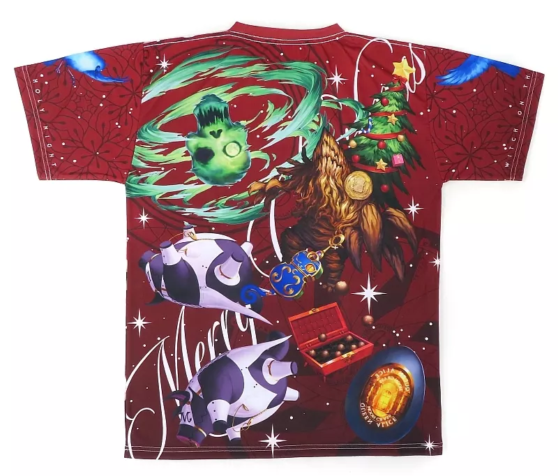 衣類　蒼崎青子＆久遠寺有珠 フルグラフィックＴシャツ レッド フリーサイズ 「魔法使いの夜」 C101グッズ 衣類 蒼崎青子＆久遠寺有珠 フルグラフィックTシャツ レッド