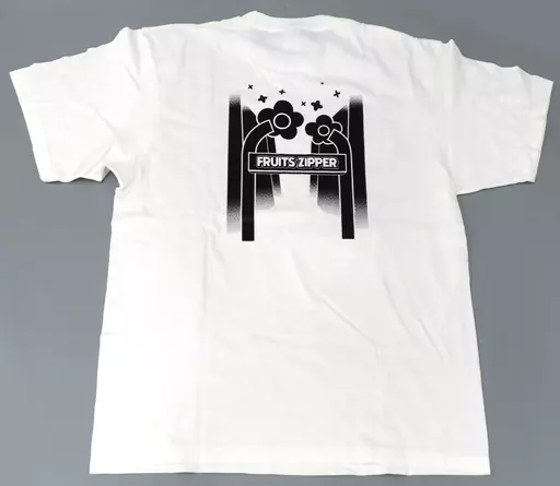 Chinzei 寿々歌 (Fruits Zipper) T-shirt White XL size 