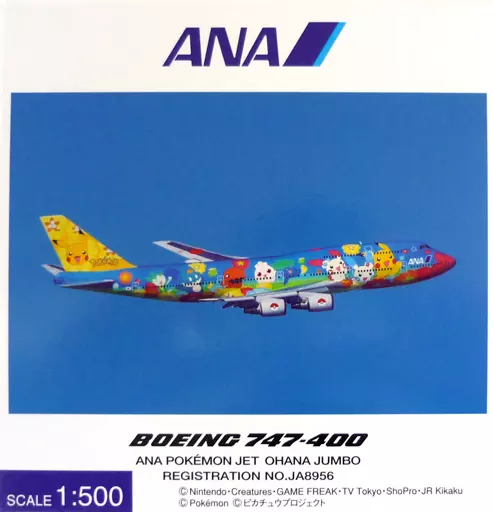1/500 BOEING 747-400 ANA POKEMON JET OHANA JAMBO JA8956 [NH50060