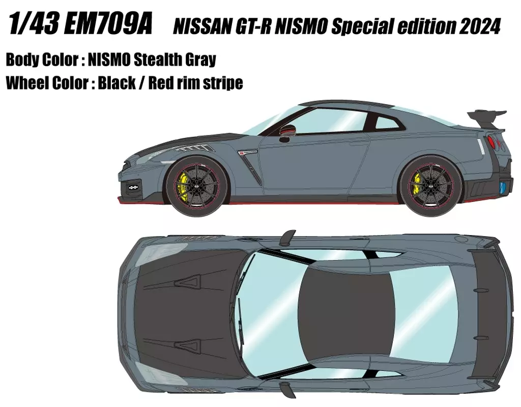 ミニカー　1/43 NISSAN GT-R NISMO Special edition 2024(NISMOステルスグレー) [EM709A] NISSAN GT-R NISMO Special edition 2024 NISMOステルスグレー