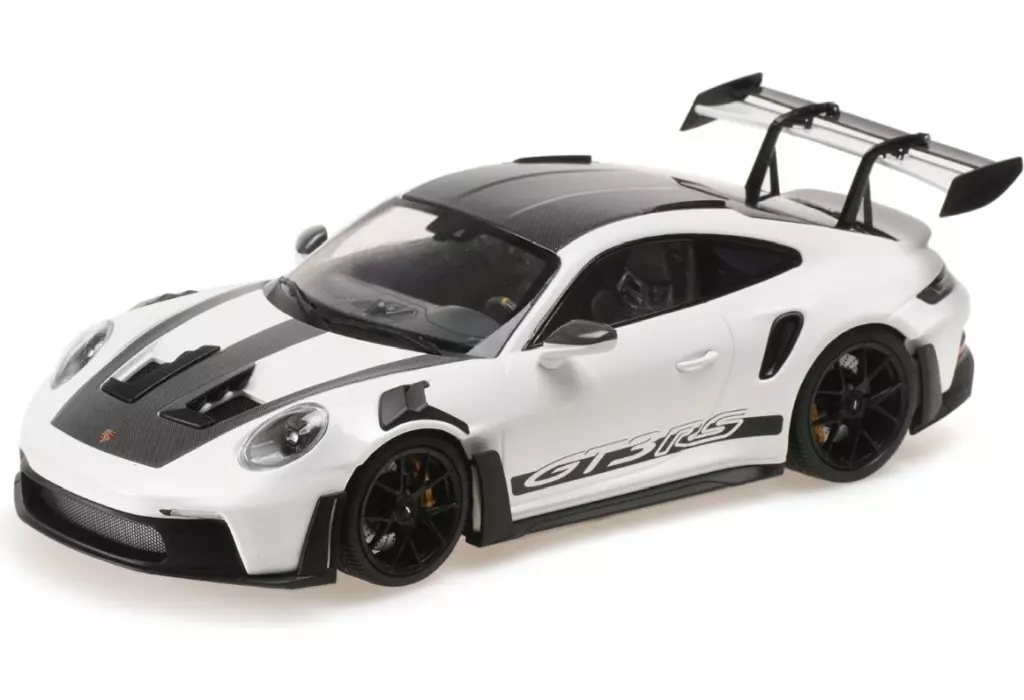 ミニカー　1/18 ポルシェ 911 (992) GT3 RS 2023(ホワイト×ブラックホイール＆デコレーション) [155062230] Minicar 1/18 Porsche 911 (992) GT3RS 2023 (White x Black