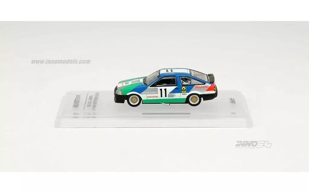 Minicar 1/64 Toyota Corolla Levin AE86 ` TRAMPIO ` JTCC 1985
