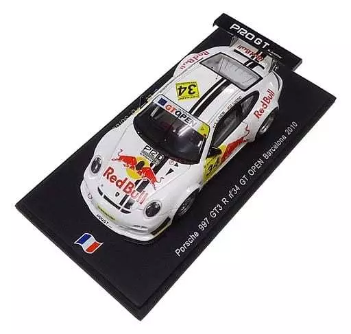 ミニカー　[箱破損] 1/43 Porsche 997 GT3 R GT OPEN Barcelona 2010 Red Bull #34(ホワイト×ブラック) [SF010] Box Broken] 1/43 Porsche 997 GT3R GT OPEN Barcelona 2010 Red