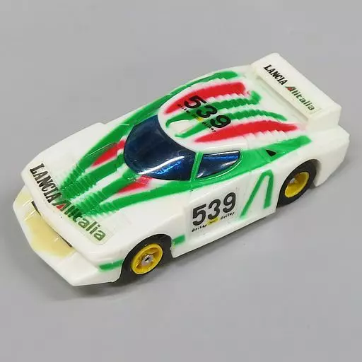 スロットカー　スパーマグナカー ランチア ストラトスターボ #539(ホワイト×グリーン×レッド) 「トミーオーロラAFXモーターレーシング」 スロットカー [S-017] Slot car Super Magnacar Lunch Astratos Turbo #539 (White x