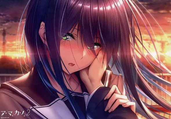 キャラカード 黒姫結灯＆蔦町ちとせ＆氷見山玲 イラストカード2枚