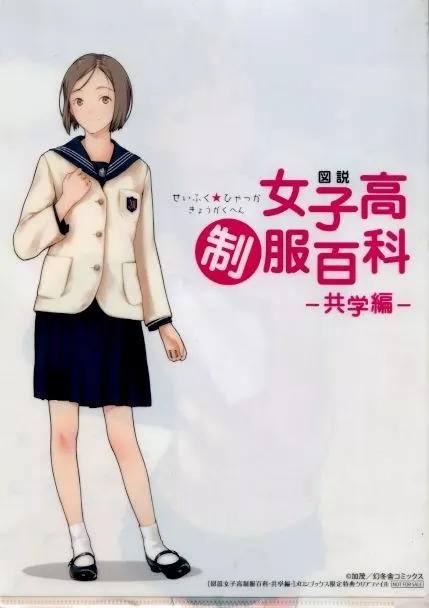 クリアファイル 加茂イラスト 特製A4クリアファイル 「図説女子高制服