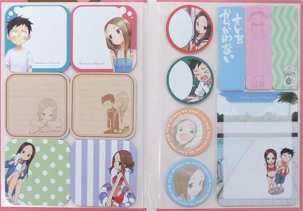 ノート・メモ帳 [単品] 高木さん＆西片 からかいふせんブック 