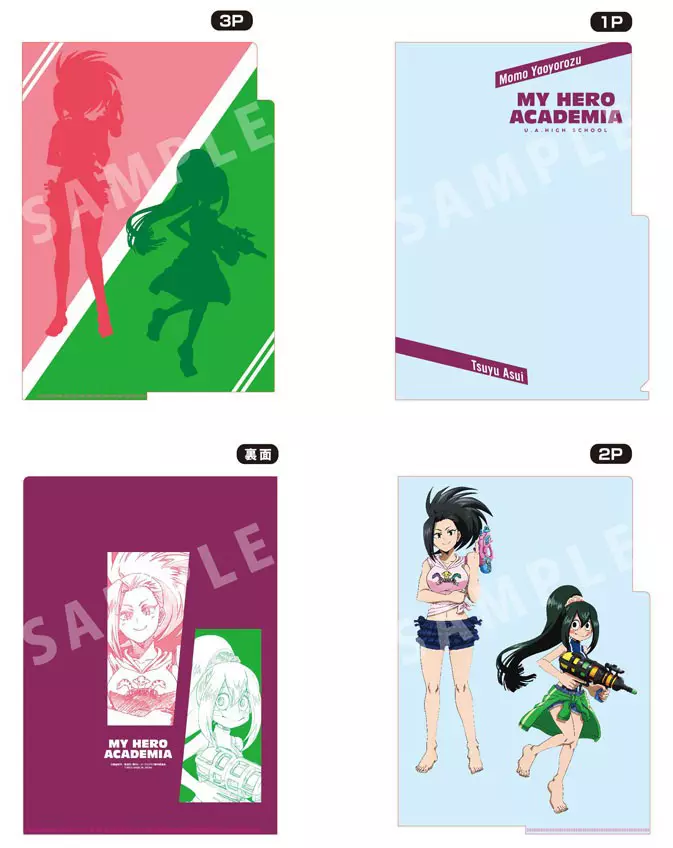Clear file Kaofuki & 8 million (Water Gun) 3 Pocket Clear File 