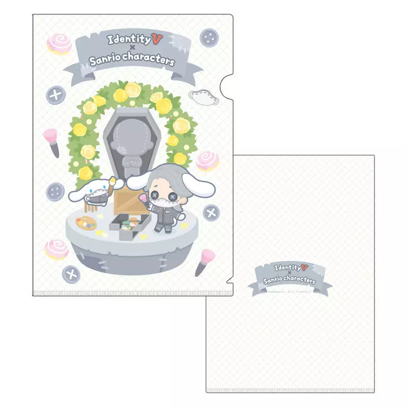 Identity V 第五人格 サンリオ もちころりん 納棺師 シナモロール クリアファイル シナモロール＆納棺師 A4クリアファイル