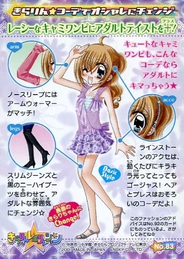 Anime Treka / Kirarin Revolution Kirakira Trading Collection No